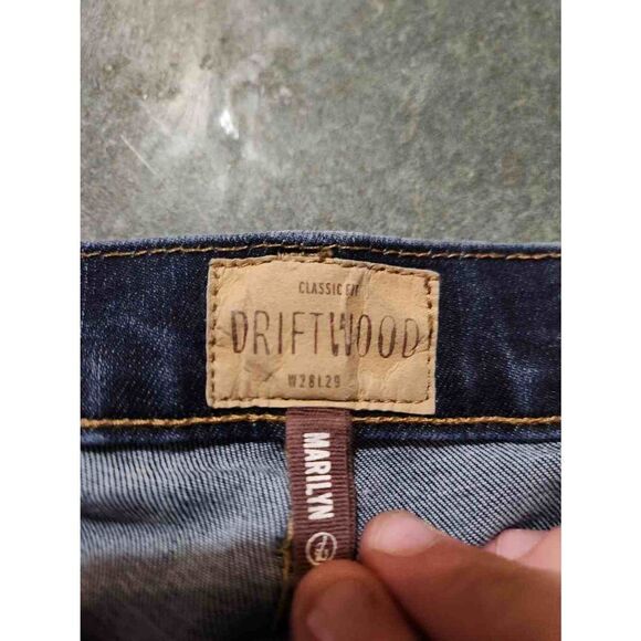 Driftwood Marilyn Arrow Embroidered Skinny Jean sz 28 - Picture 3 of 5